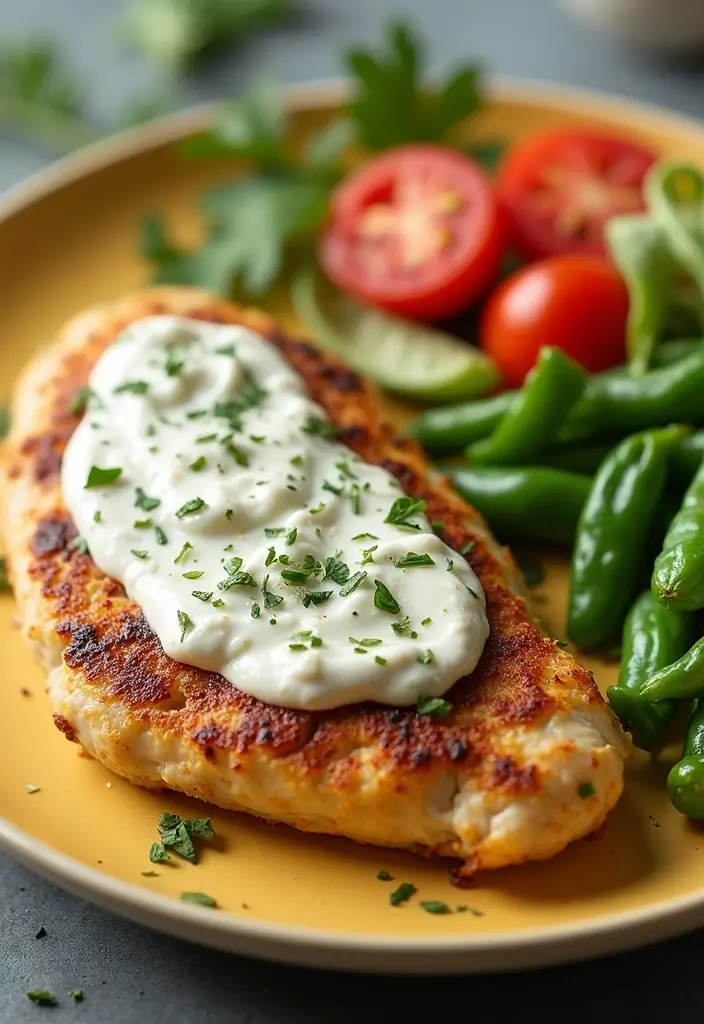 27 Healthy Stuffed Chicken Breast Recipes That Impress - 6. Greek Yogurt and Herb Stuffed Chicken