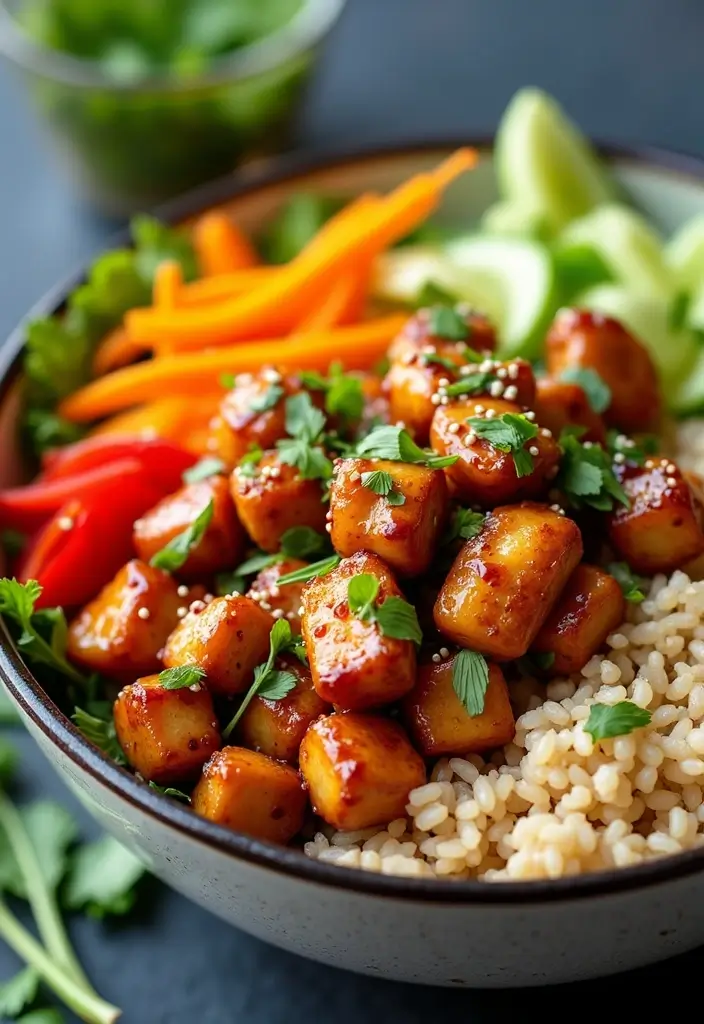27 Sesame Chicken Recipe Healthy and Savory - 13. Asian Sesame Chicken Bowls