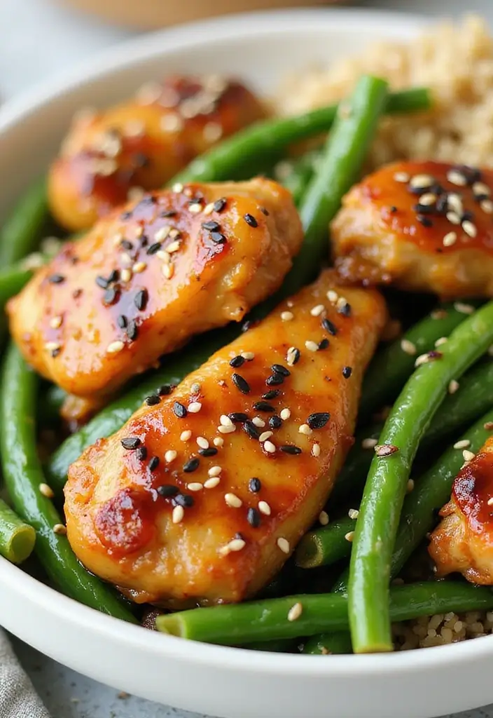 27 Sesame Chicken Recipe Healthy and Savory - 25. Sesame Chicken with Green Beans