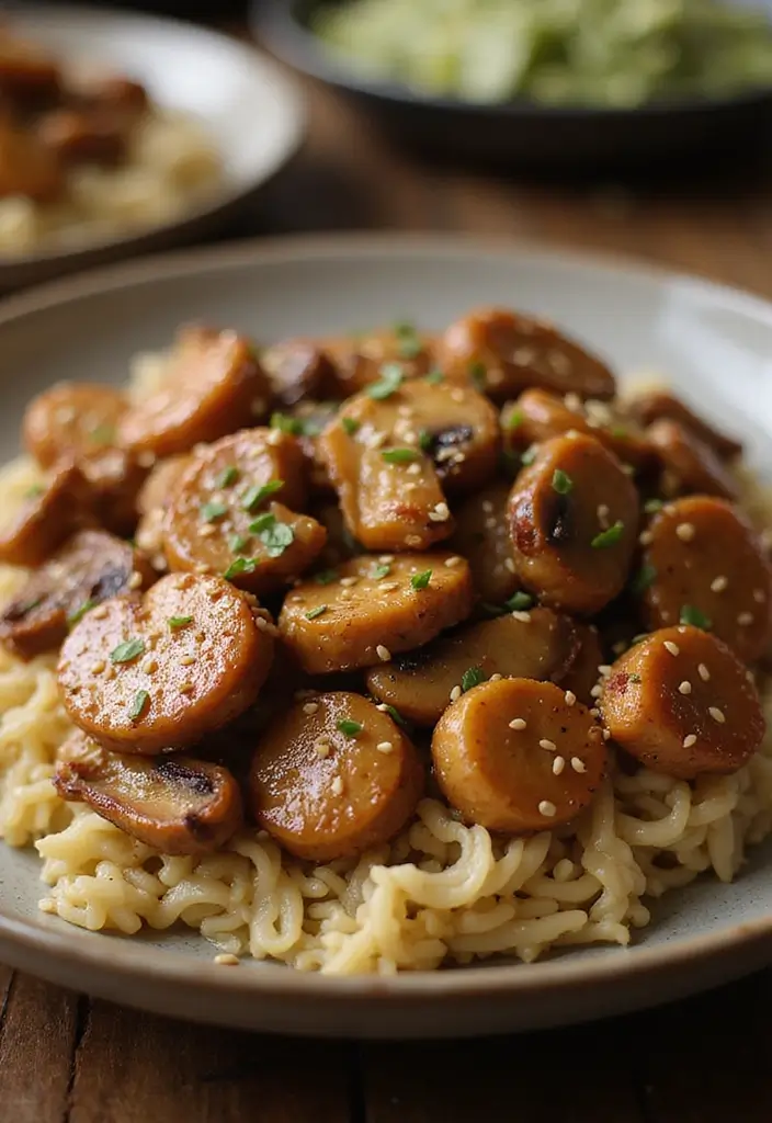 27 Sesame Chicken Recipe Healthy and Savory - 26. Sesame Chicken with Mushrooms