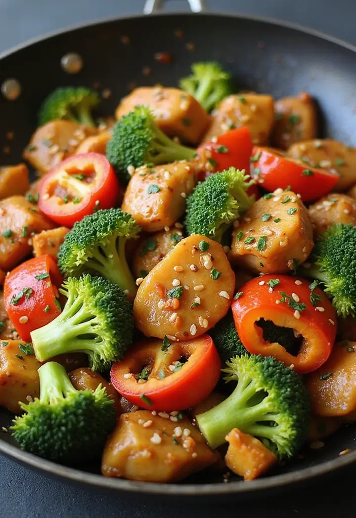 27 Sesame Chicken Recipe Healthy and Savory - 3. Low-Calorie Sesame Chicken Stir-Fry