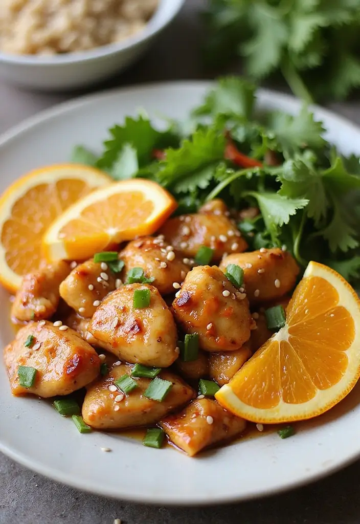 27 Sesame Chicken Recipe Healthy and Savory - 5. Orange Sesame Chicken