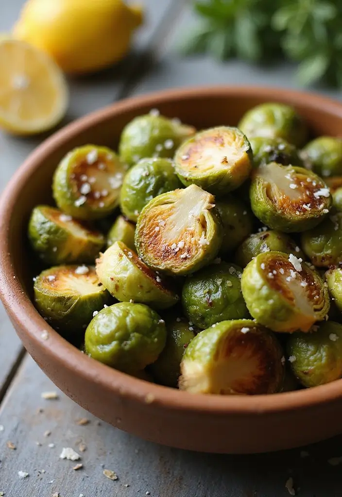 28 Air Fryer Recipes Healthy Low Carb Meals You’ll Love - 1. Air Fryer Brussels Sprouts