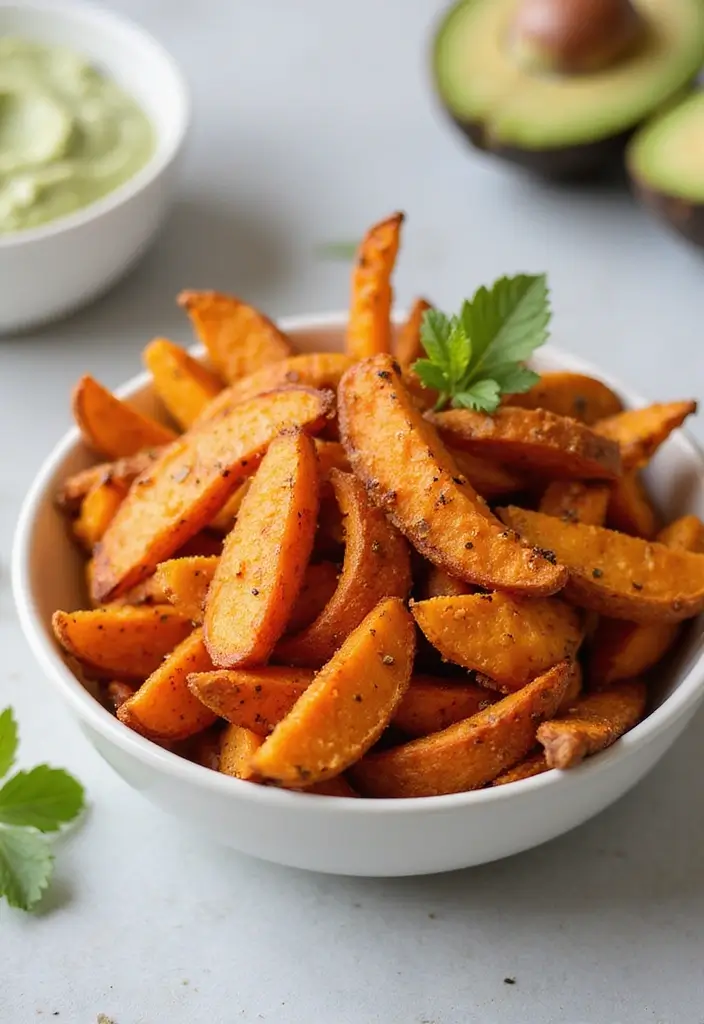 28 Air Fryer Recipes Healthy Low Carb Meals You’ll Love - 19. Air Fryer Sweet Potato Fries
