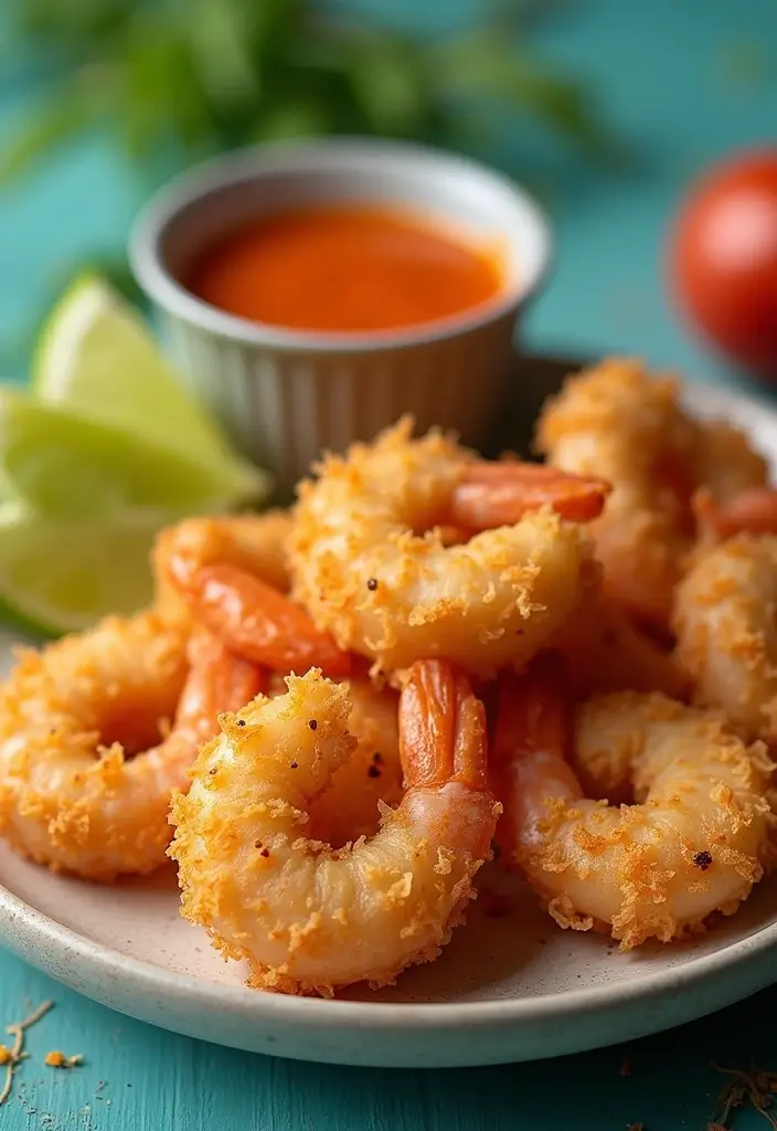 28 Air Fryer Recipes Healthy Low Carb Meals You’ll Love - 22. Air Fryer Coconut Shrimp