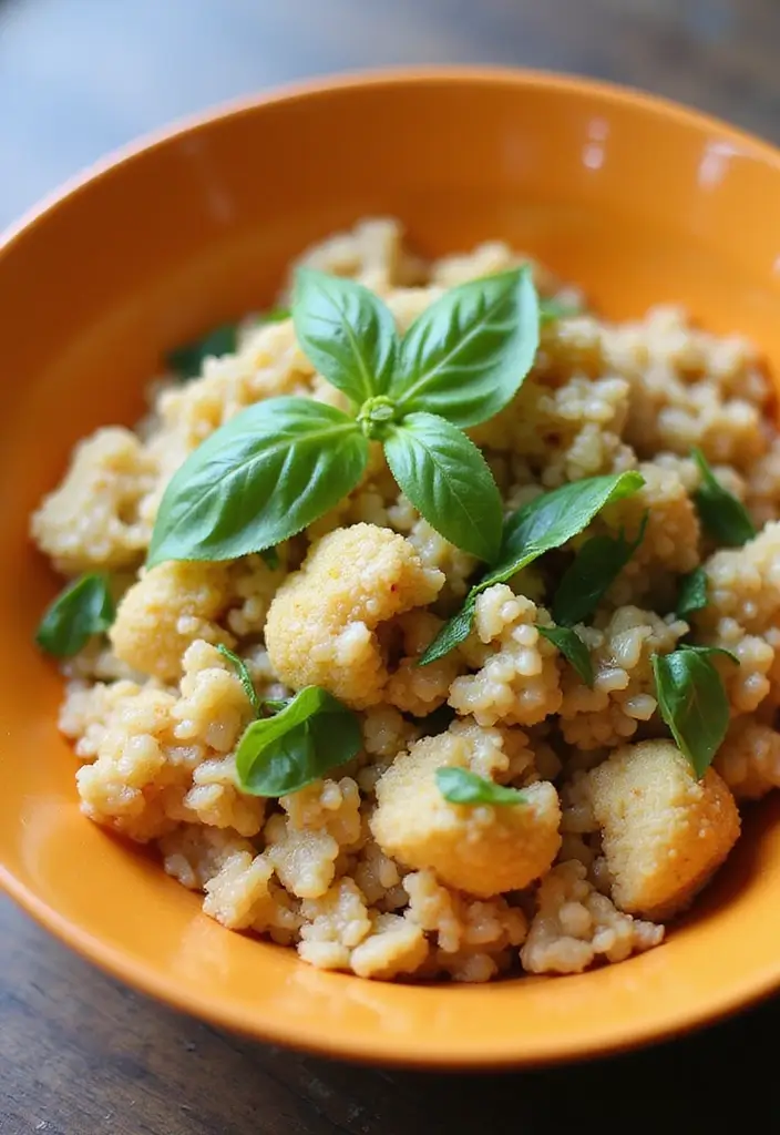 28 Cauliflower Rice Recipes Healthy Low-Carb Sides - 10. Thai Basil Cauliflower Rice