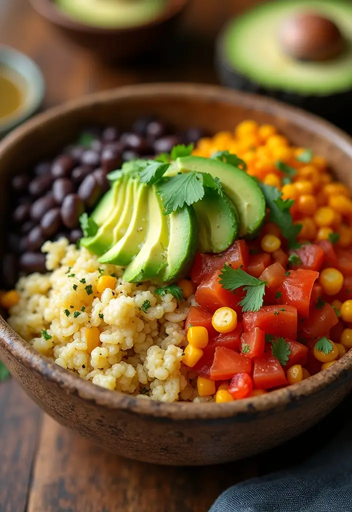 28 Cauliflower Rice Recipes Healthy Low-Carb Sides - 11. Cauliflower Rice and Bean Burrito Bowls