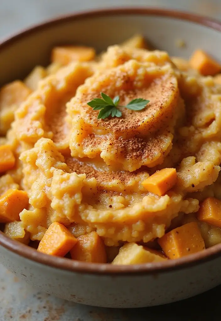 28 Cauliflower Rice Recipes Healthy Low-Carb Sides - 26. Cauliflower Rice and Sweet Potato Mash