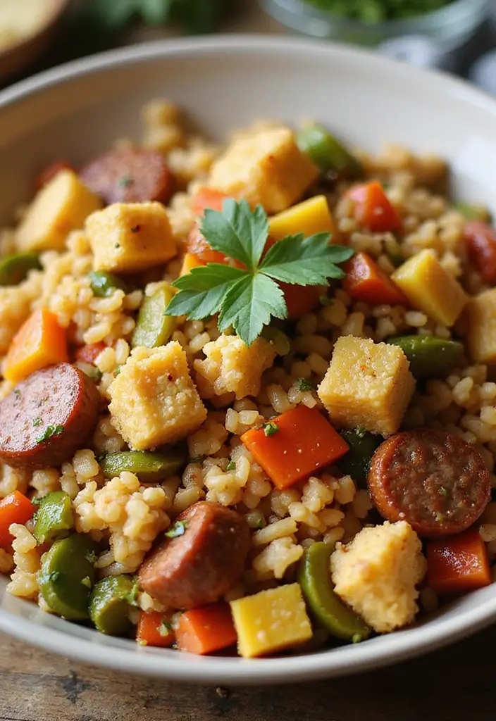 28 Cauliflower Rice Recipes Healthy Low-Carb Sides - 7. Cauliflower Rice Jambalaya