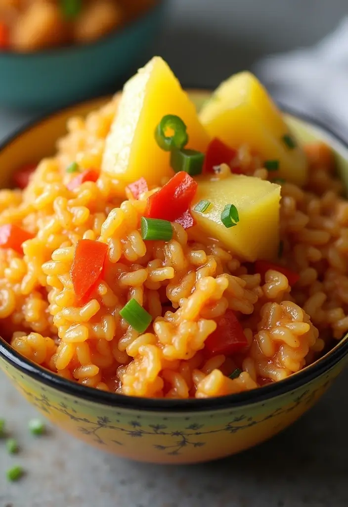 28 Cauliflower Rice Recipes Healthy Low-Carb Sides - 8. Sweet and Sour Cauliflower Rice