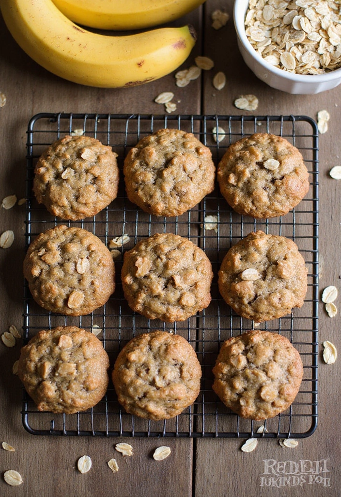 28 Easy Healthy Dessert Recipes That Taste Indulgent - 2. Banana Oat Cookies