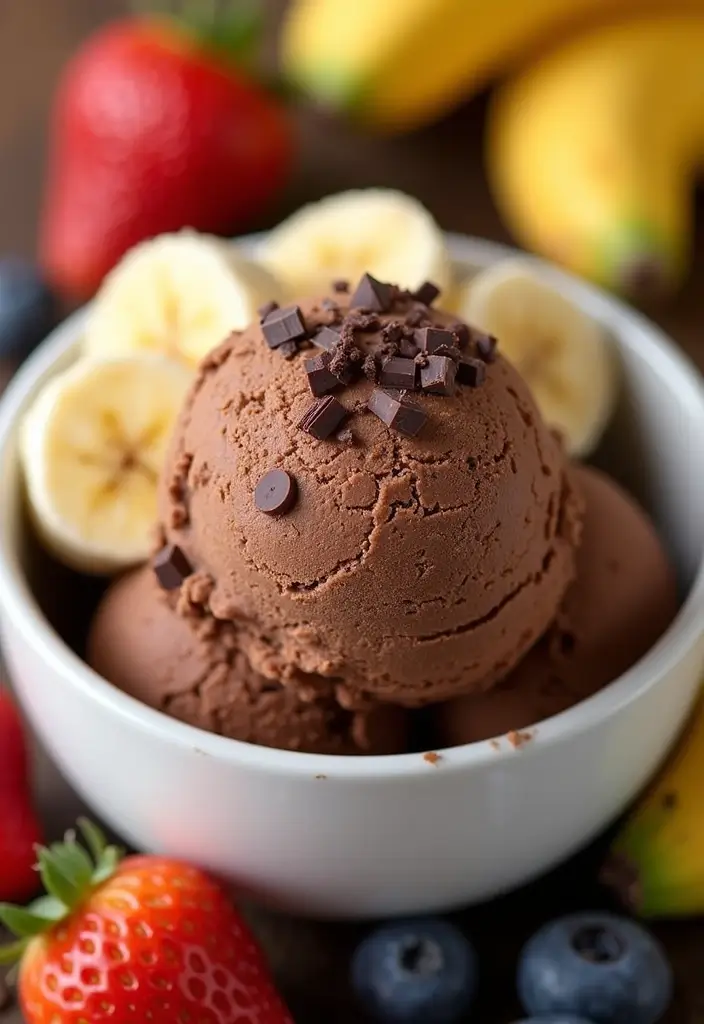 28 Easy Healthy Dessert Recipes That Taste Indulgent - 4. Healthy Chocolate Banana Ice Cream