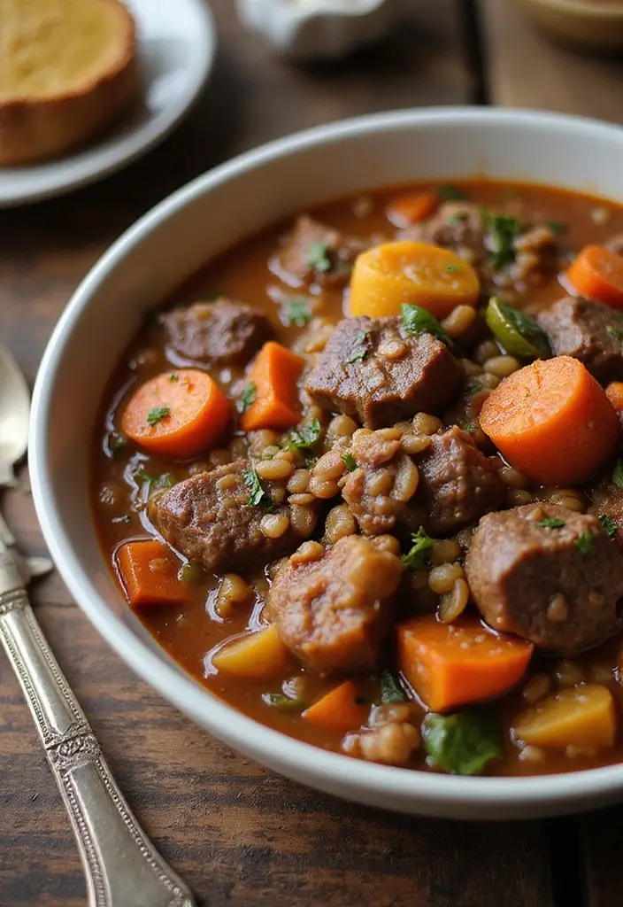 28 Healthy Beef Dinner Recipes That Feel Hearty and Clean - 19. Beef and Lentil Stew