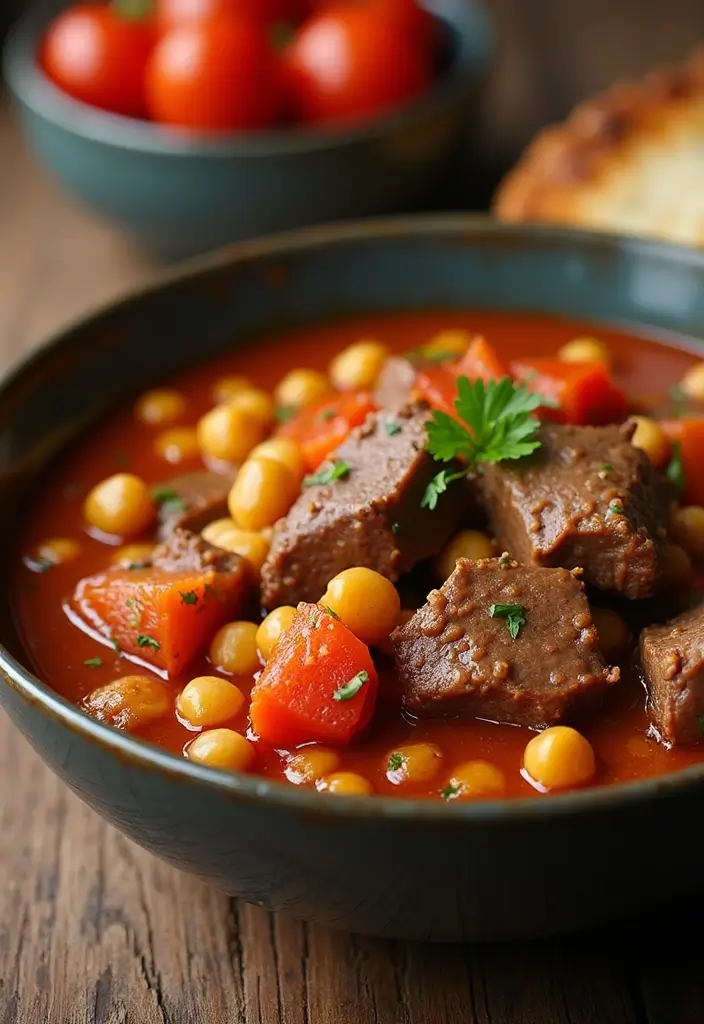 28 Healthy Beef Dinner Recipes That Feel Hearty and Clean - 22. Beef and Chickpea Stew
