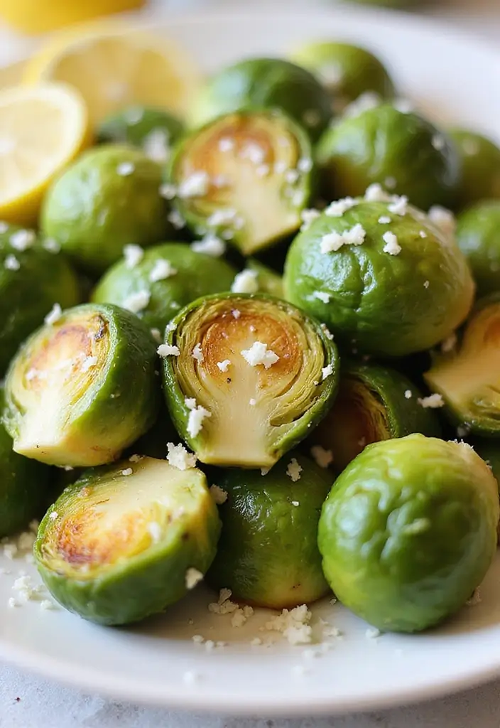 28 Healthy Brussels Sprout Recipes That Taste Amazing - 13. Brussels Sprouts with Lemon and Parmesan