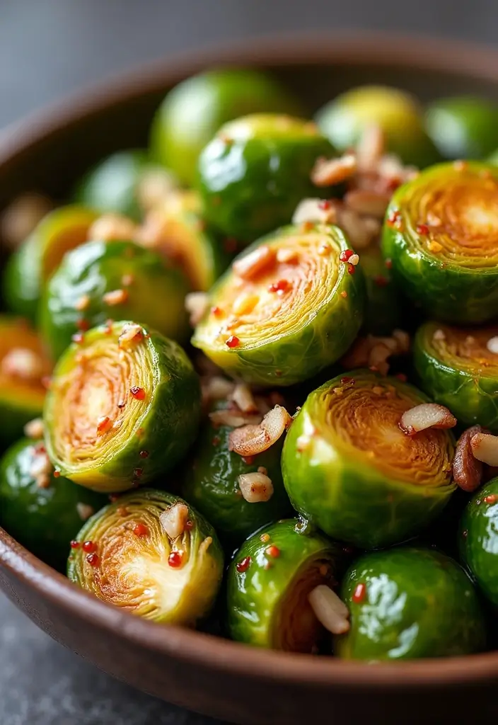28 Healthy Brussels Sprout Recipes That Taste Amazing - 14. Spicy Brussels Sprouts with Chili Oil