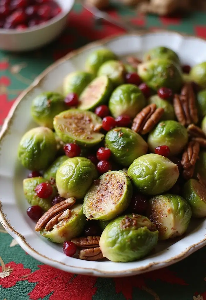 28 Healthy Brussels Sprout Recipes That Taste Amazing - 15. Brussels Sprouts with Cranberries and Pecans