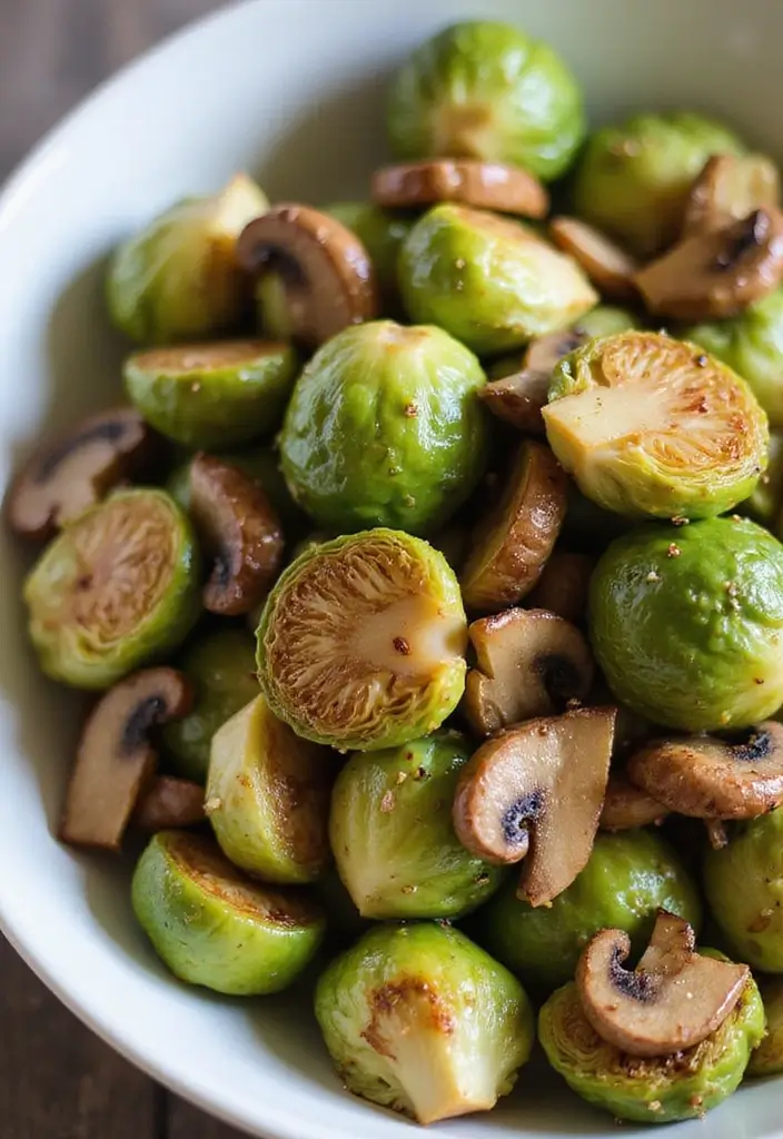 28 Healthy Brussels Sprout Recipes That Taste Amazing - 23. Brussels Sprouts and Mushroom Stir-Fry