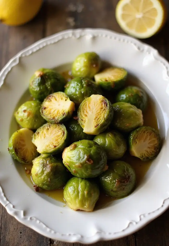28 Healthy Brussels Sprout Recipes That Taste Amazing - 25. Brussels Sprouts with Garlic and Lemon Butter