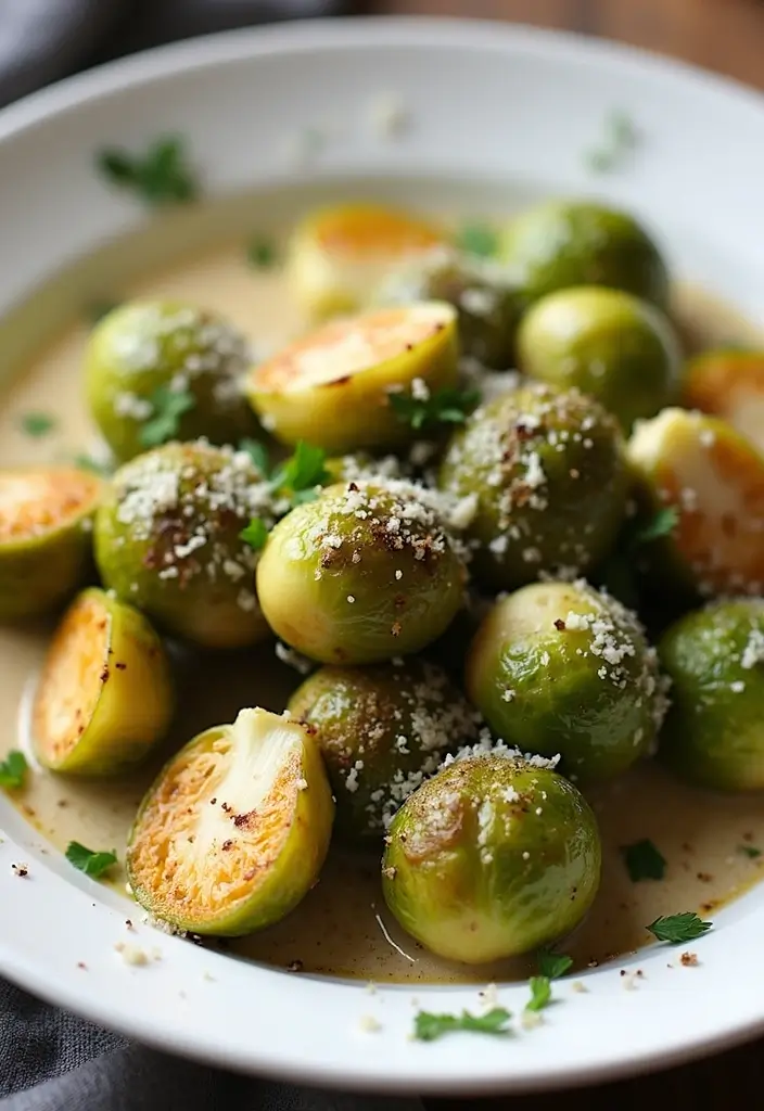 28 Healthy Brussels Sprout Recipes That Taste Amazing - 28. Brussels Sprouts with Parmesan and Nutmeg