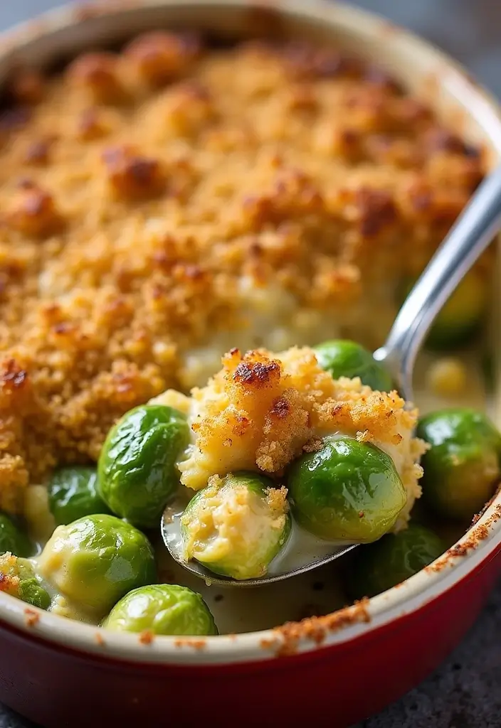 28 Healthy Brussels Sprout Recipes That Taste Amazing - 3. Creamy Brussels Sprout Casserole
