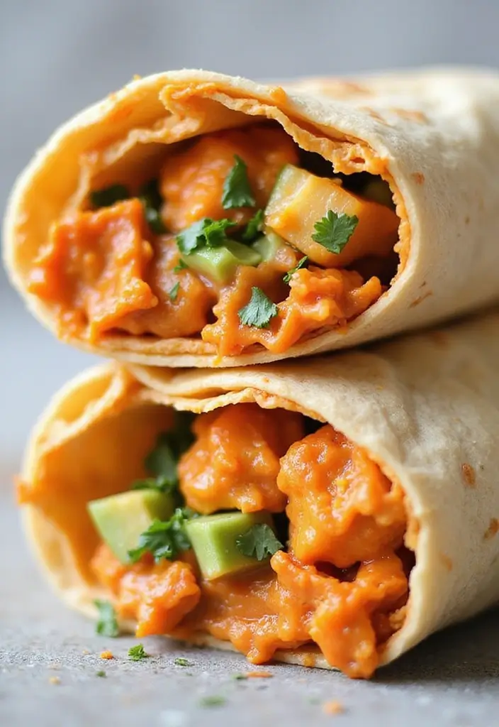 28 Healthy Buffalo Chicken Wraps That Are Spicy and Clean - 1. Classic Healthy Buffalo Chicken Wrap