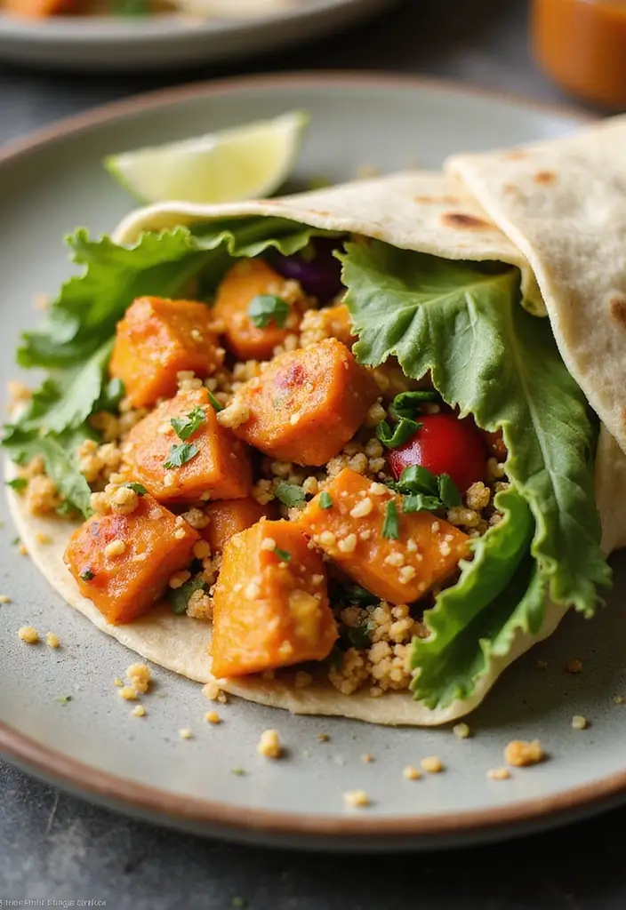 28 Healthy Buffalo Chicken Wraps That Are Spicy and Clean - 6. Quinoa Buffalo Chicken Wrap