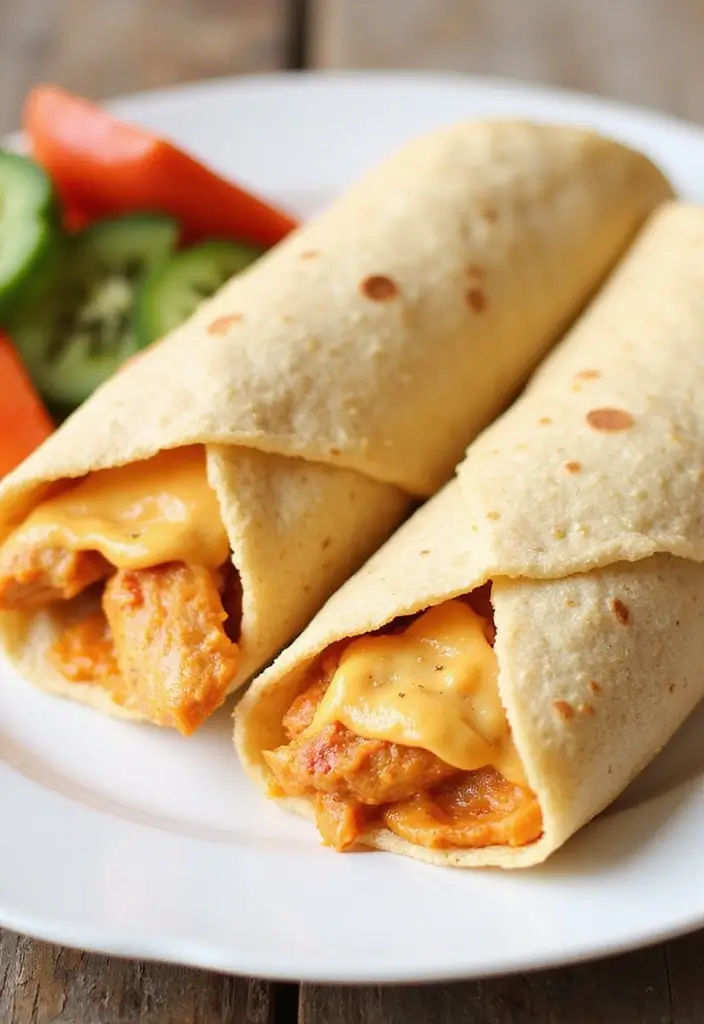 28 Healthy Buffalo Chicken Wraps That Are Spicy and Clean - 9. Low-Calorie Buffalo Chicken Wrap with Hummus