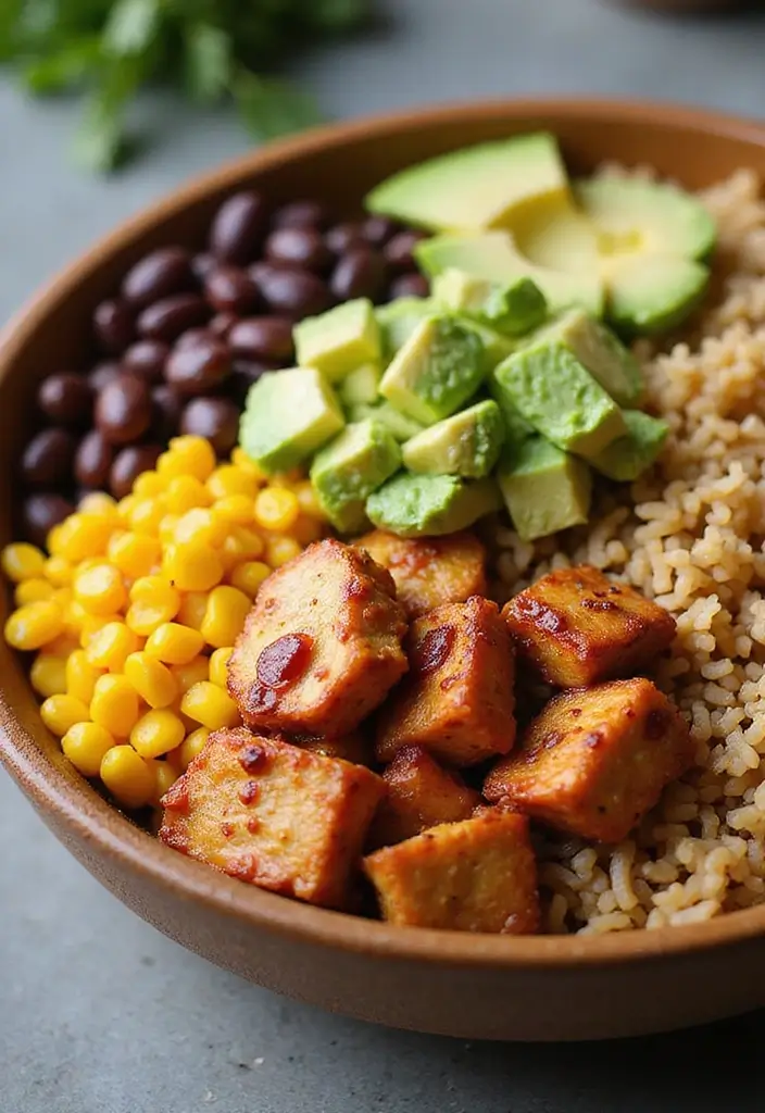 28 Healthy Chicken Lunch Recipes That Travel Well - 16. Chipotle Chicken Burrito Bowls