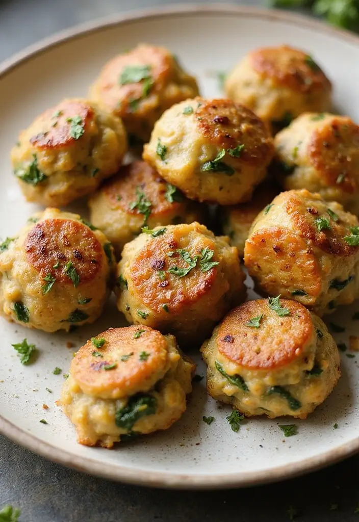 28 Healthy Chicken Lunch Recipes That Travel Well - 26. Spinach and Feta Chicken Meatballs