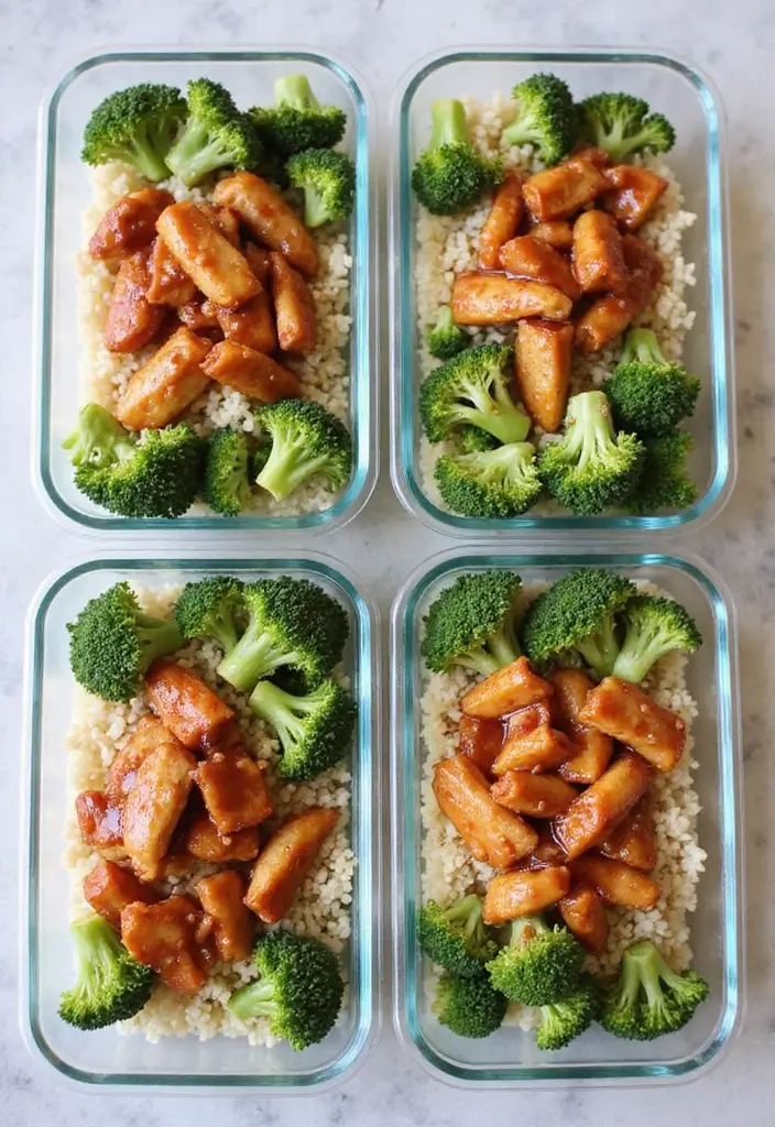 28 Healthy Chicken Lunch Recipes That Travel Well - 3. Teriyaki Chicken Meal Prep