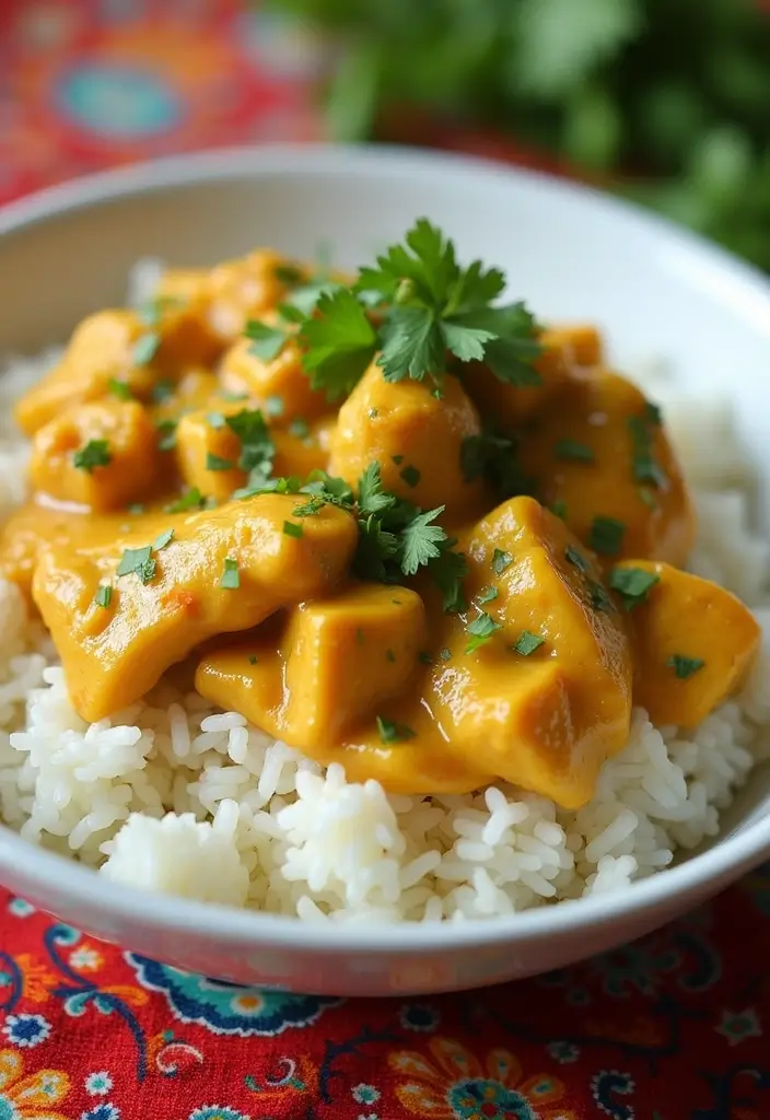 28 Healthy Chicken Lunch Recipes That Travel Well - 6. Coconut Curry Chicken Meal Prep