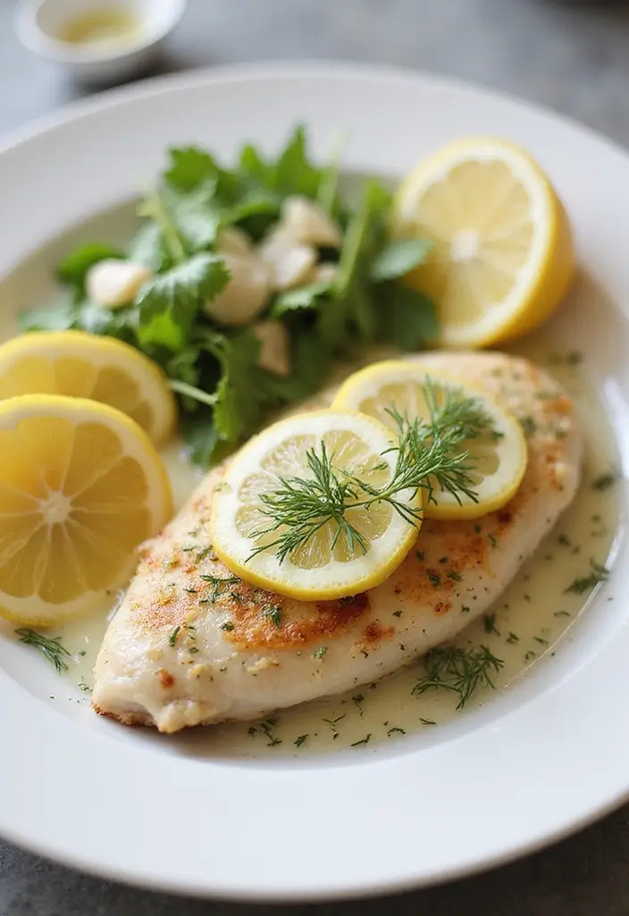 28 Healthy Chicken Piccata Recipes That are Light and Lemony - 13. Lemon Dill Chicken Piccata
