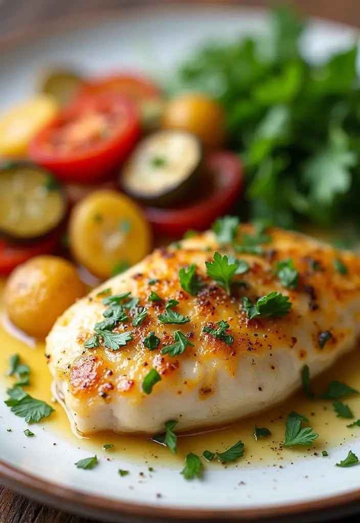 28 Healthy Chicken Piccata Recipes That are Light and Lemony - 2. Lemon Garlic Chicken Piccata