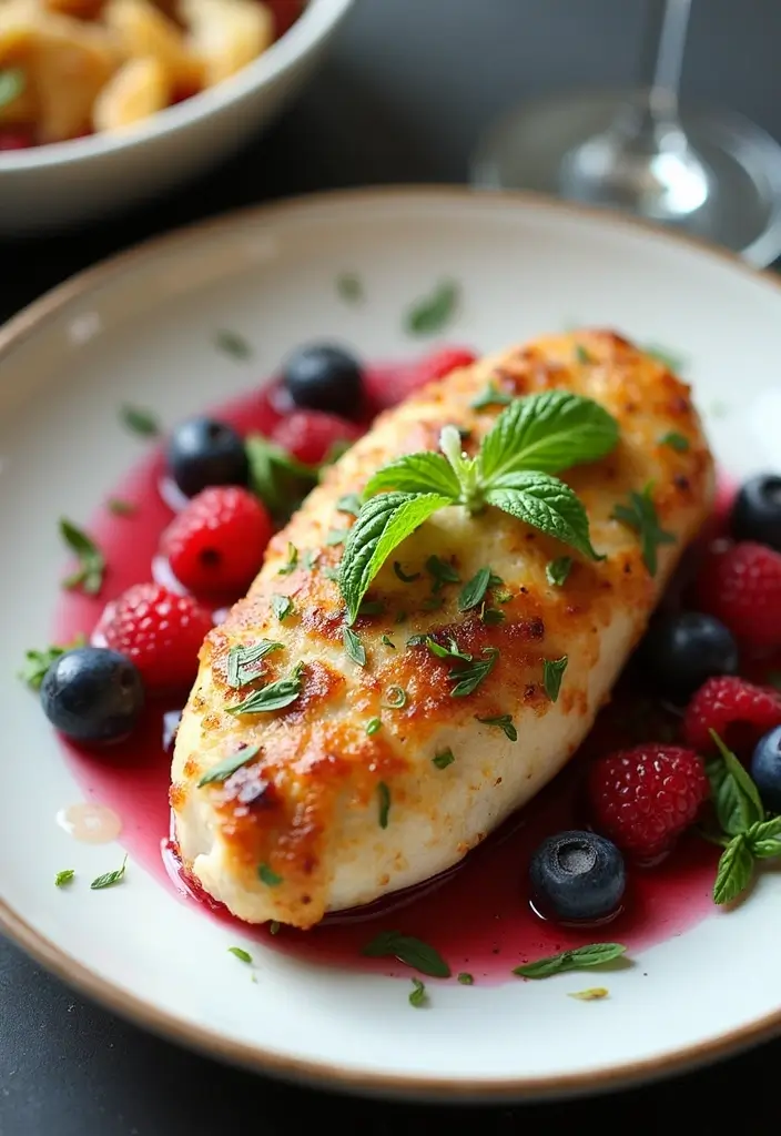 28 Healthy Chicken Piccata Recipes That are Light and Lemony - 22. Lemon Berry Chicken Piccata