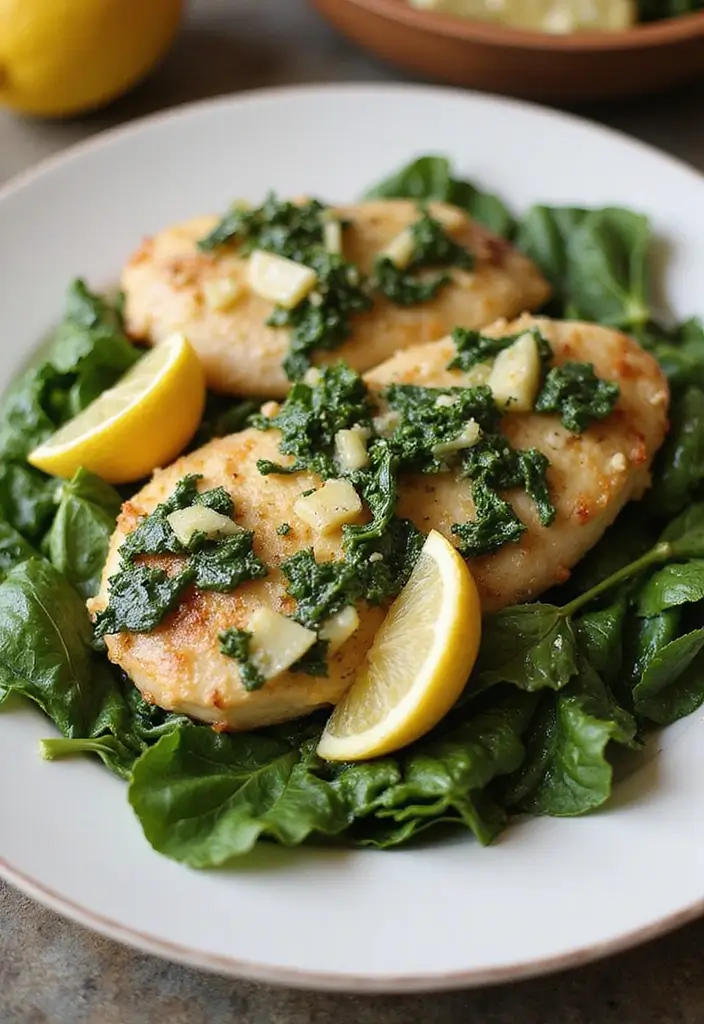 28 Healthy Chicken Piccata Recipes That are Light and Lemony - 4. Spinach and Artichoke Chicken Piccata