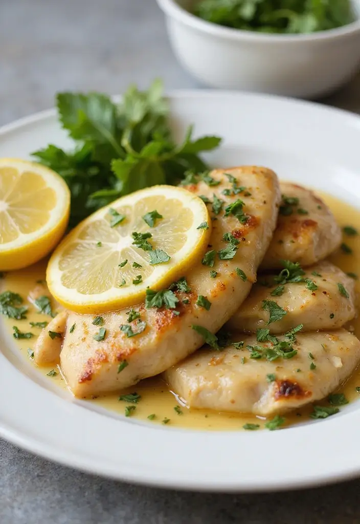 28 Healthy Chicken Piccata Recipes That are Light and Lemony - 9. Lemon Ginger Chicken Piccata