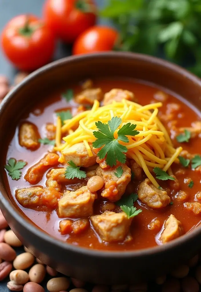 28 Healthy Chicken Tortilla Soup Crock Pot Recipes That Cook Themselves - 10. Slow Cooker Chicken Tortilla Soup with Beans
