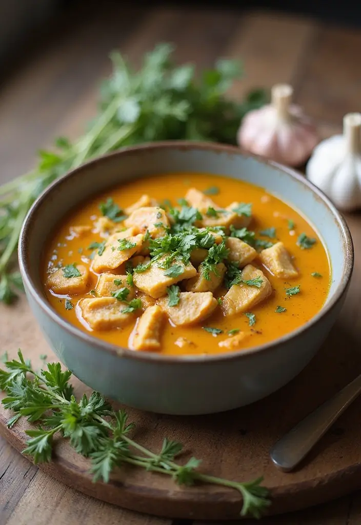 28 Healthy Chicken Tortilla Soup Crock Pot Recipes That Cook Themselves - 15. Garlic Herb Chicken Tortilla Soup