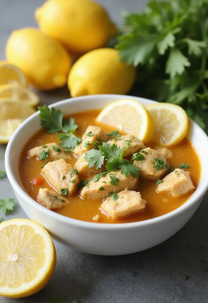 28 Healthy Chicken Tortilla Soup Crock Pot Recipes That Cook Themselves - 20. Lemon Herb Chicken Tortilla Soup