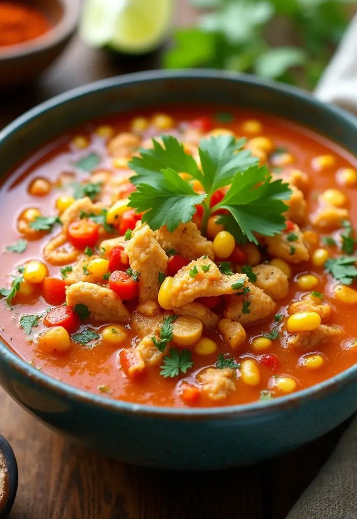 28 Healthy Chicken Tortilla Soup Crock Pot Recipes That Cook Themselves - 4. Southwest Chicken Tortilla Soup