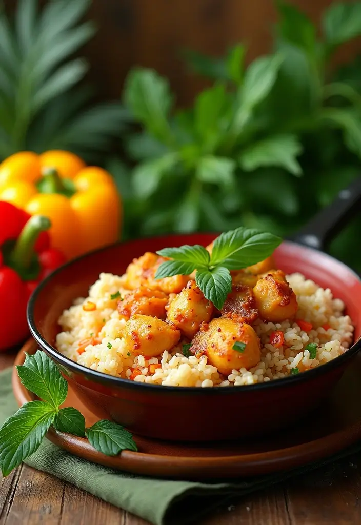 28 Healthy Chicken and Rice Casserole Recipes That Comfort - 12. Thai Coconut Chicken and Rice Casserole