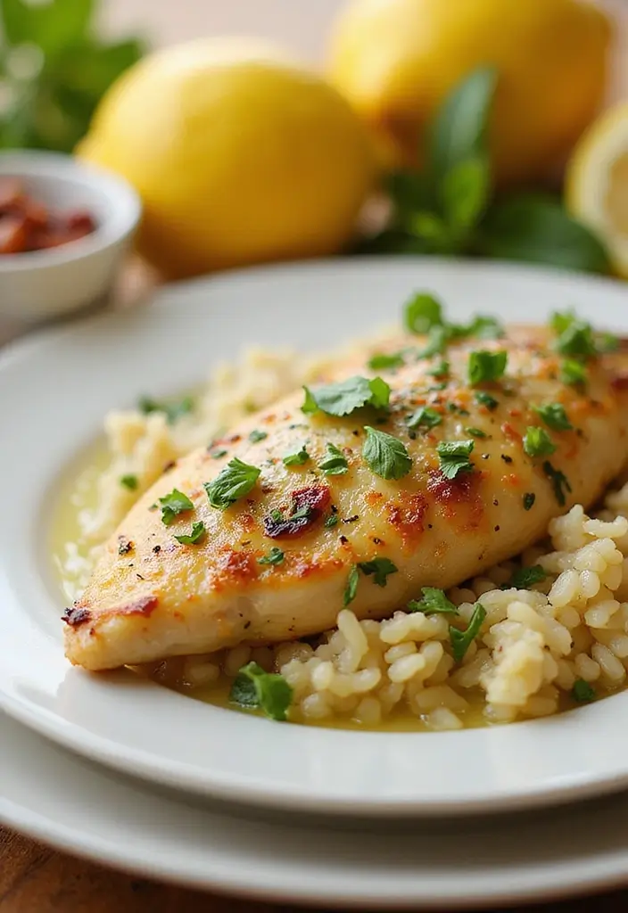 28 Healthy Chicken and Rice Casserole Recipes That Comfort - 2. Zesty Lemon Herb Chicken and Rice Casserole