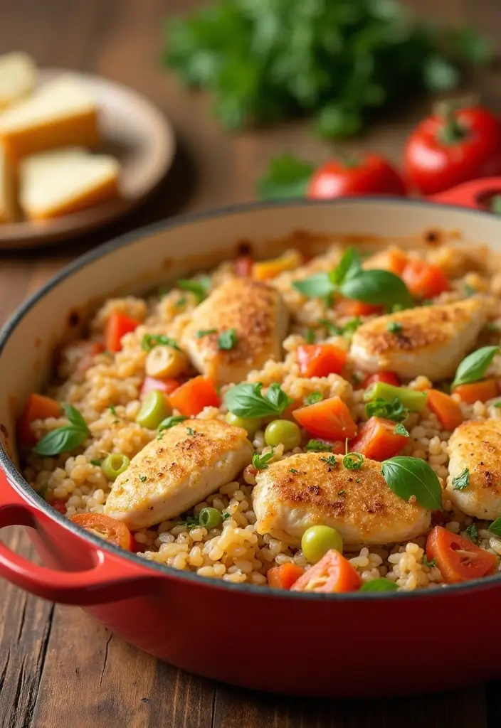 28 Healthy Chicken and Rice Casserole Recipes That Comfort - 9. Hearty Chicken and Brown Rice Casserole