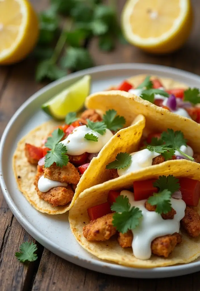 28 Healthy Lemon Chicken Recipes That Are Fresh and Zingy - 12. Lemon Chicken Tacos