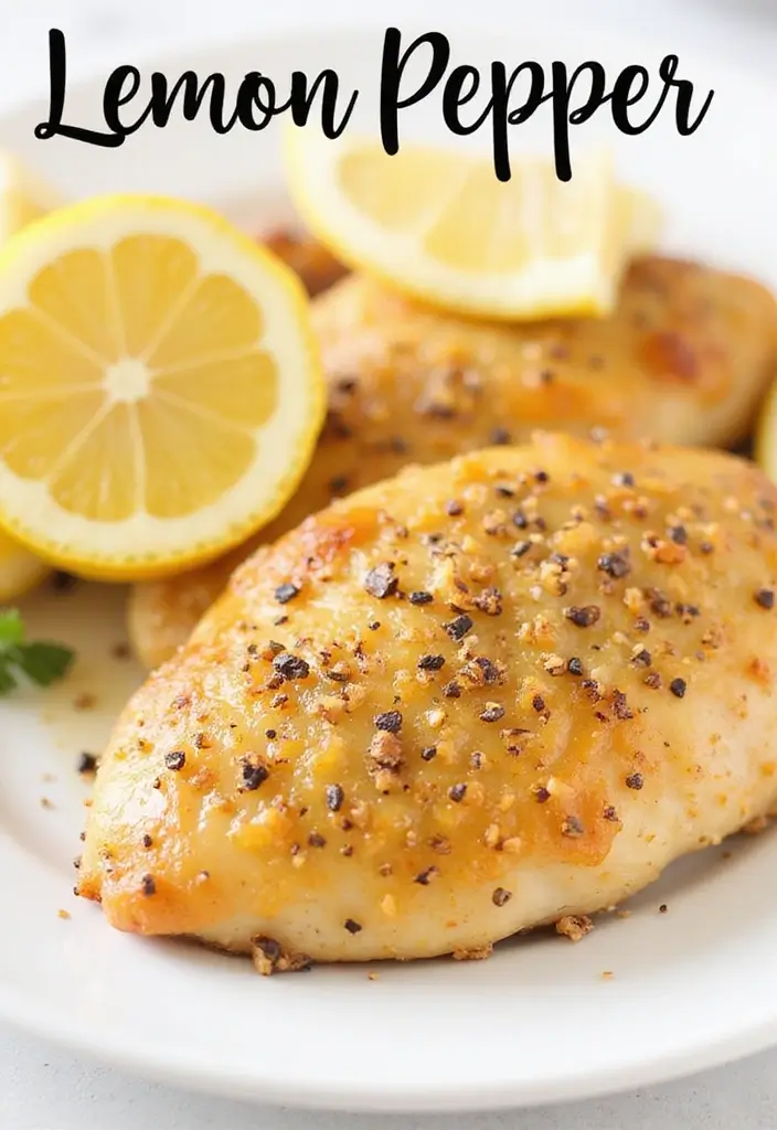 28 Healthy Lemon Chicken Recipes That Are Fresh and Zingy - 15. Lemon Pepper Chicken Breasts
