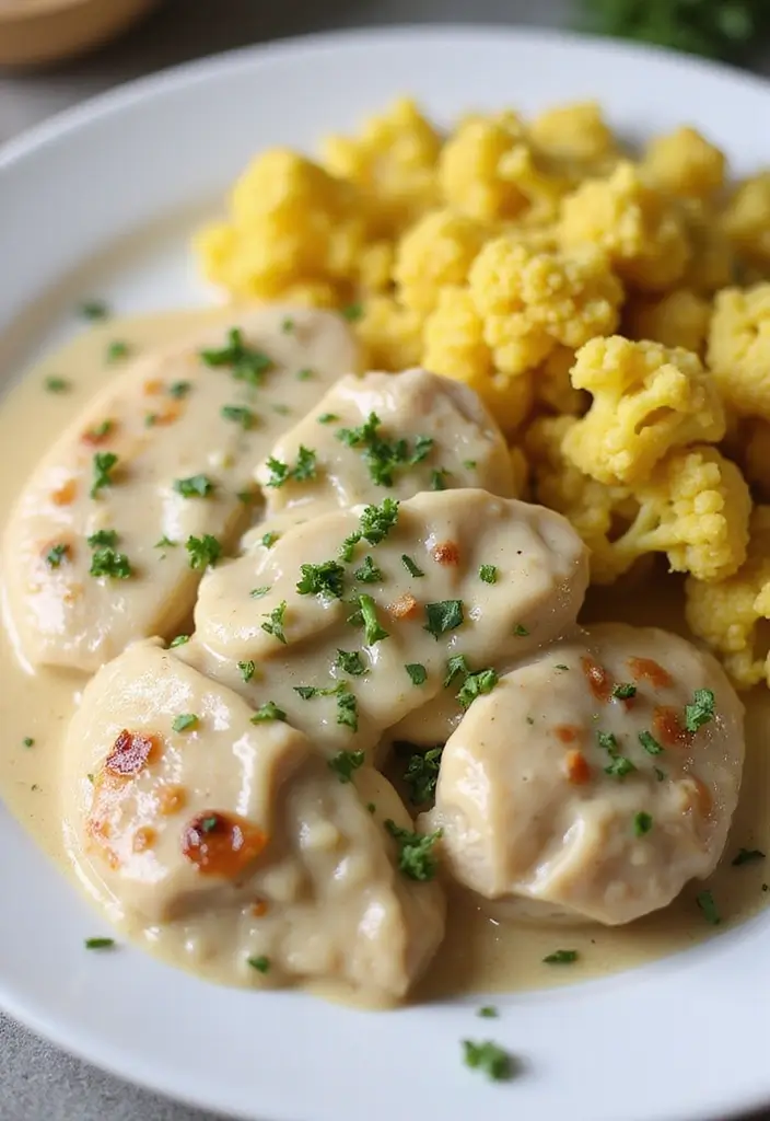 28 Healthy Low Carb Recipes That Don’t Sacrifice Taste - 1. Creamy Garlic Chicken