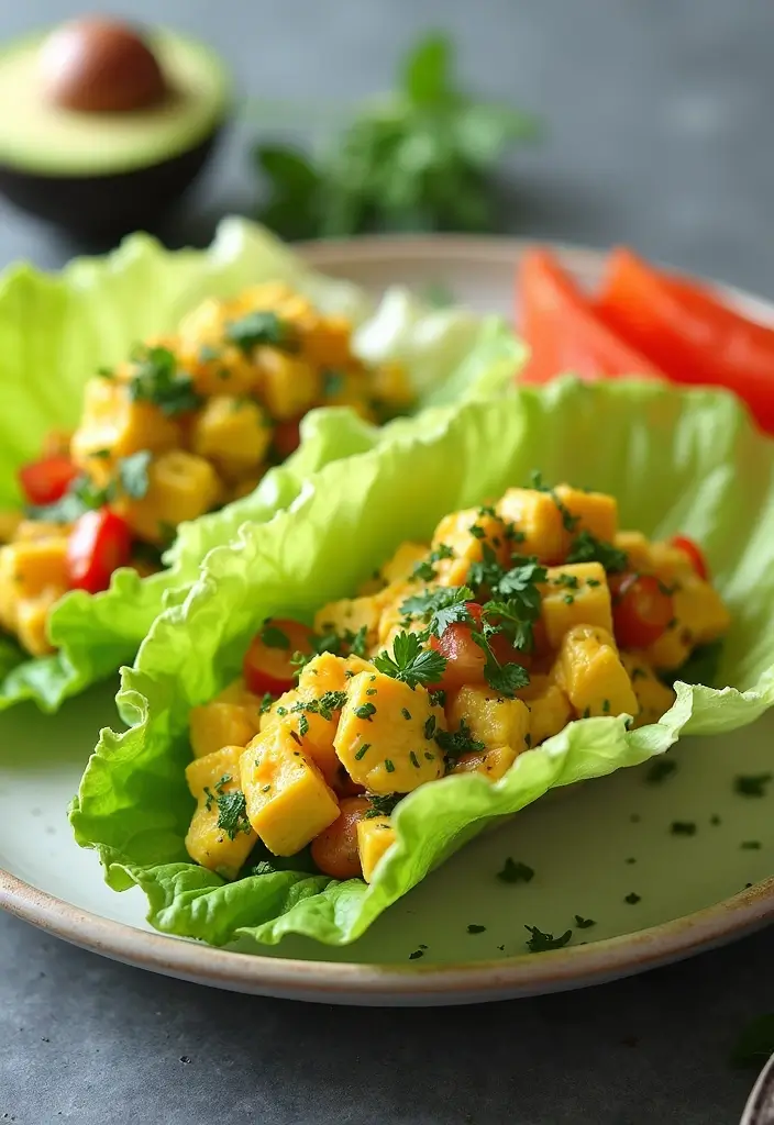 28 Healthy Low Carb Recipes That Don’t Sacrifice Taste - 12. Avocado Egg Salad Lettuce Wraps