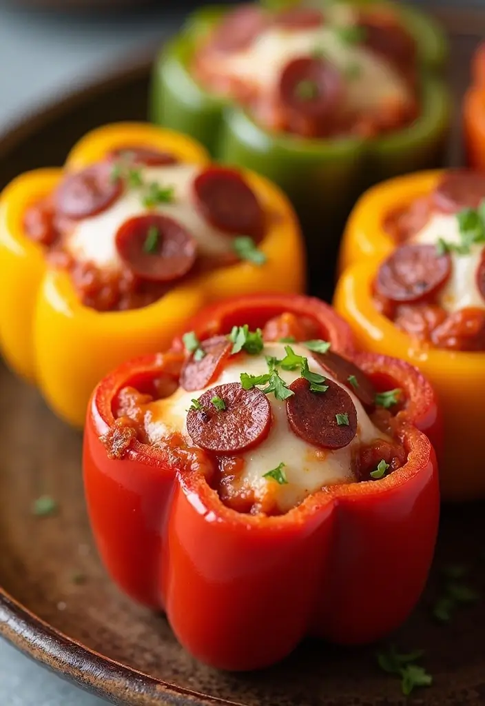 28 Healthy Low Carb Recipes That Don’t Sacrifice Taste - 16. Pepperoni Pizza Stuffed Peppers