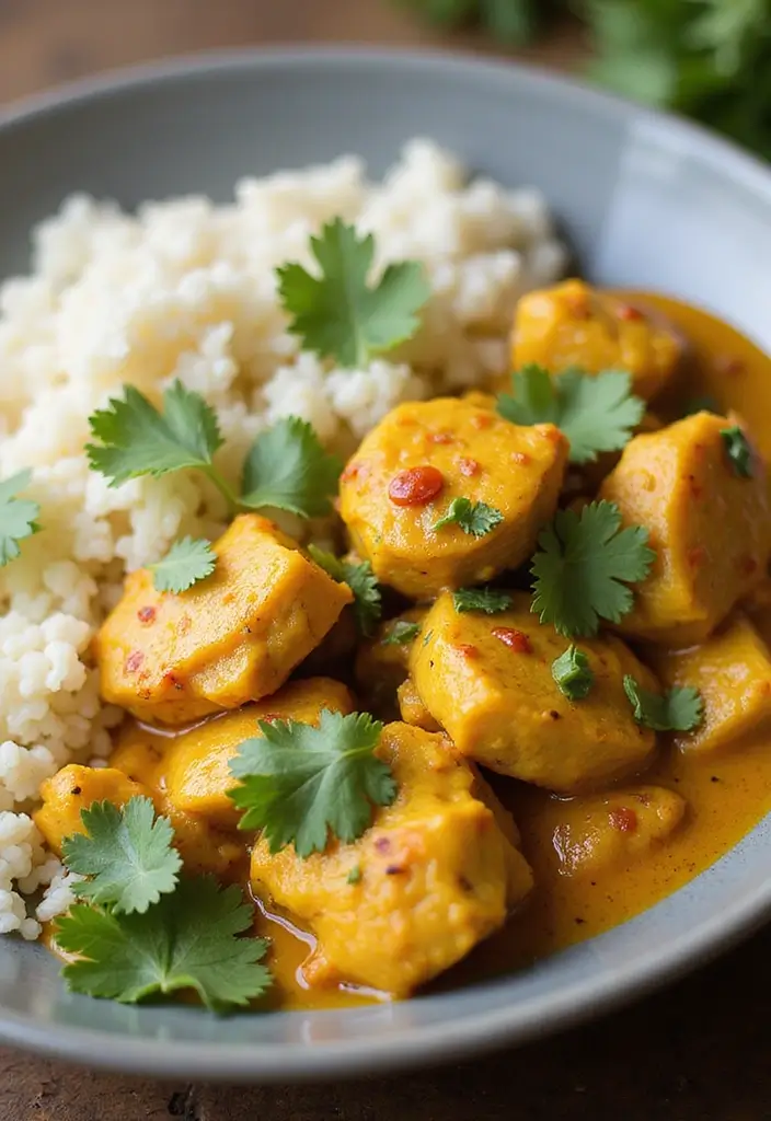 28 Healthy Low Carb Recipes That Don’t Sacrifice Taste - 17. Coconut Curry Chicken